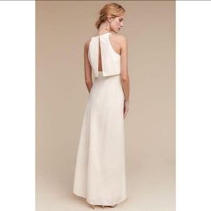 BHLDNxJill Stuart Ivory Crepe Maxi Dress
